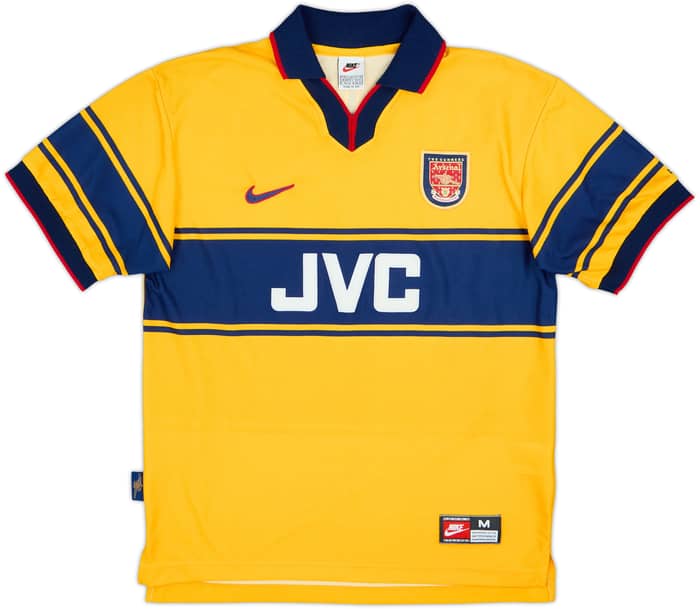 1997-99 Arsenal Away Shirt Bergkamp #10 - 8/10 - (M)