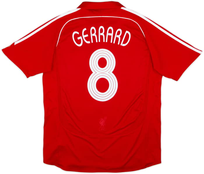 2006-08 Liverpool Home Shirt Gerrard #8 - 5/10 - (L)