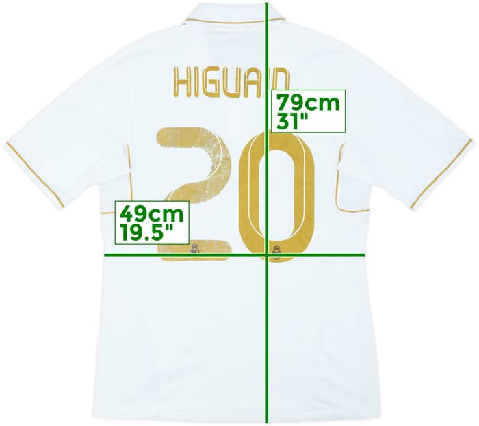 2011-12 Real Madrid Home Shirt Higuain #20 - 5/10 - (M)