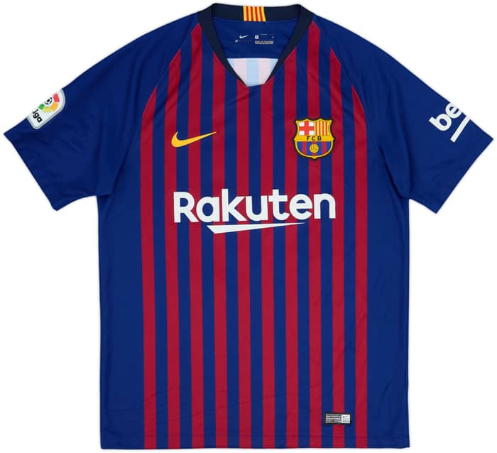 2018-19 Barcelona Home Shirt Messi #10 - 4/10 - (M)