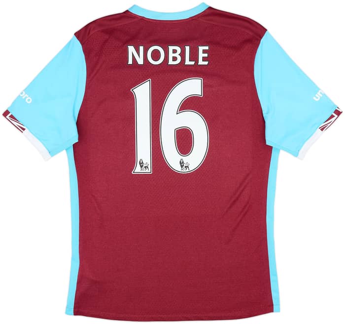 2016-17 West Ham Home Shirt Noble #16 - 9/10 - (L)