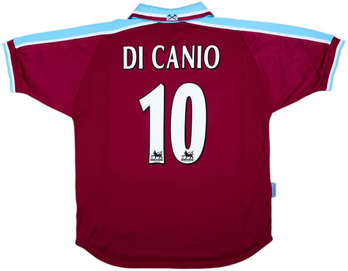 Camiseta de local del West Ham 1999-01 Di Canio #10 - 8/10 - (L)