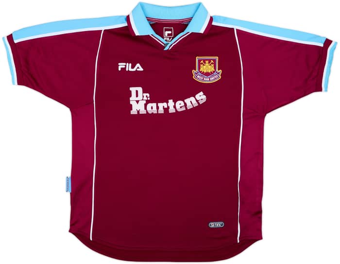 Camiseta de local del West Ham 1999-01 Di Canio #10 - 8/10 - (L)