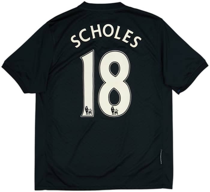 2009-10 Manchester United Away Shirt Scholes #18 - 6/10 - (M)