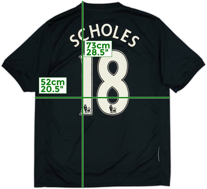 2009-10 Manchester United Away Shirt Scholes #18 - 6/10 - (M)