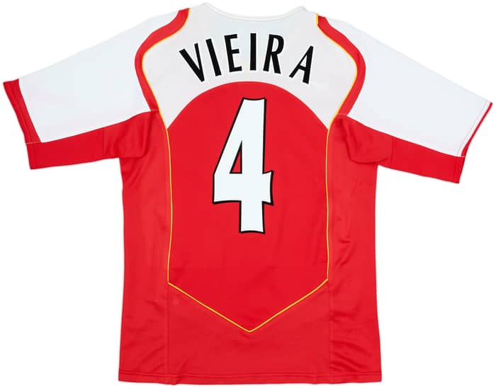 2004-05 Arsenal Home Shirt Vieira #4 - 8/10 - (S)