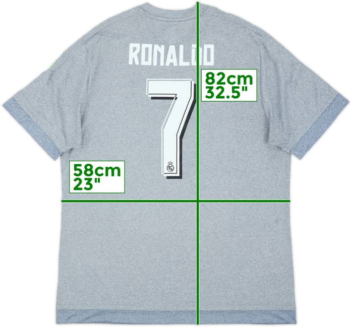 2015-16 Real Madrid Away Shirt Ronaldo #7 - 6/10 - (XL)