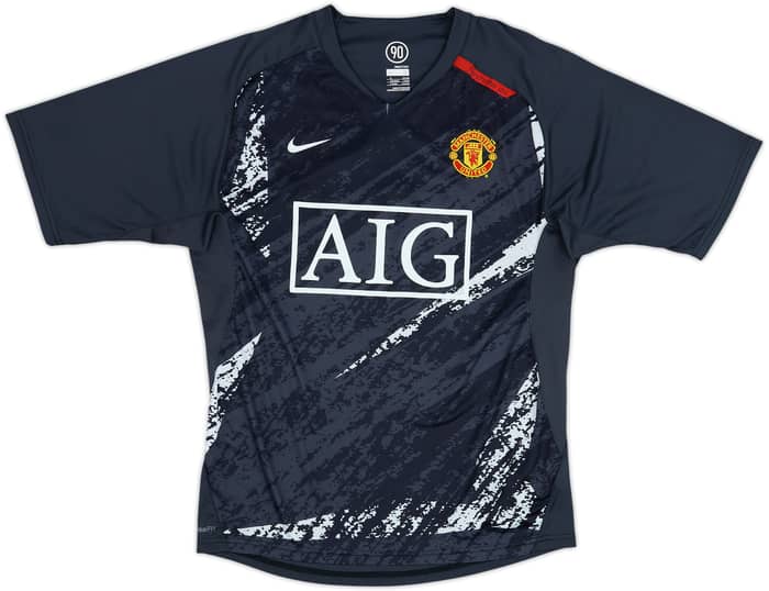 2007-08 Manchester United Nike Training Shirt - 8/10 - (S)