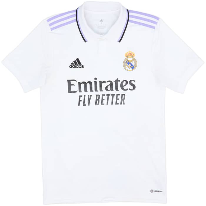 2022-23 Real Madrid Home Shirt Tchouameni #18 - 8/10 - (S)