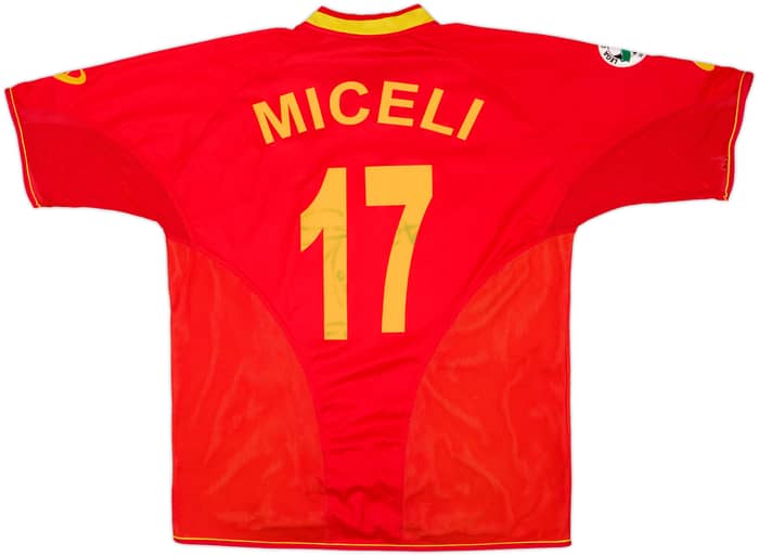 2004-05 Catanzaro Match Issue Home Shirt Miceli #17