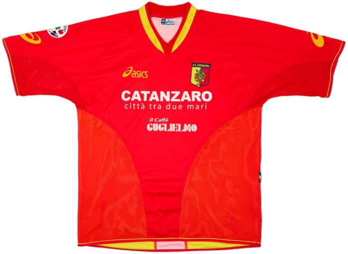 2004-05 Catanzaro Match Issue Home Shirt Miceli #17