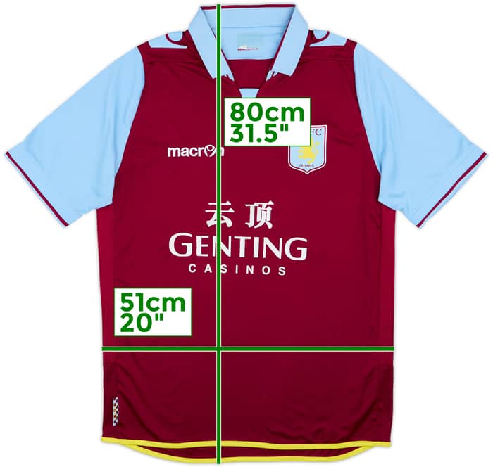 2012-13 Aston Villa Home Shirt #19 - 4/10 - (L)