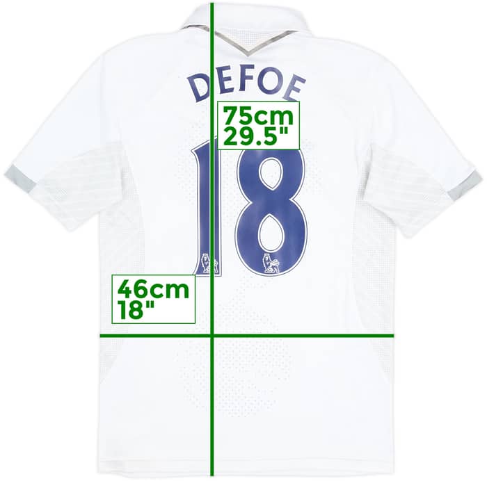2012-13 Tottenham Home Shirt Defoe #18 - 7/10 - (M)