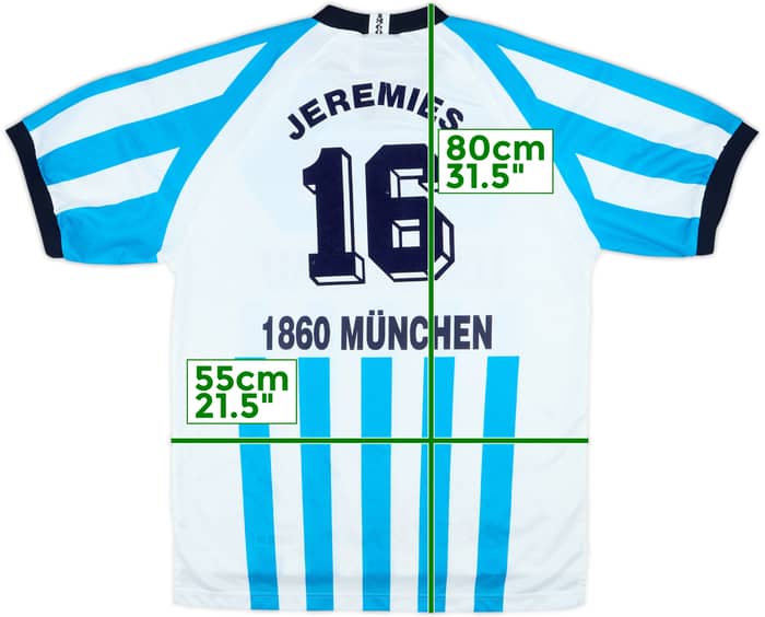 1995-96 1860 Munich Home Shirt Jeremies #16 - 7/10 - (L)
