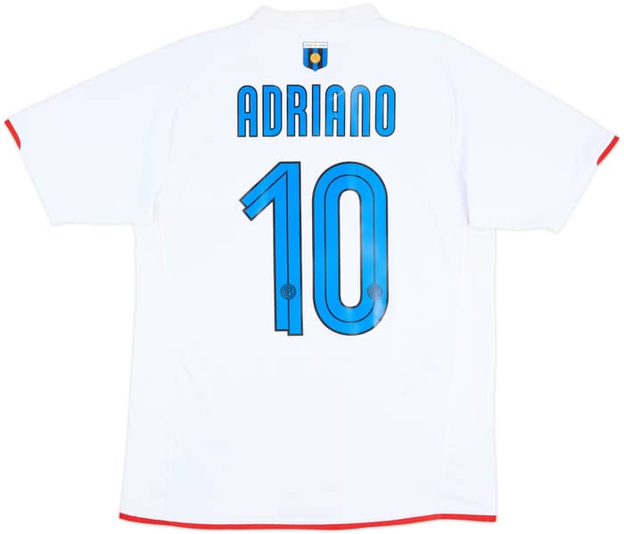 Camiseta de visitante del Inter Milan Centenario 2007-08 Adriano #10 - 8/10 - (M)