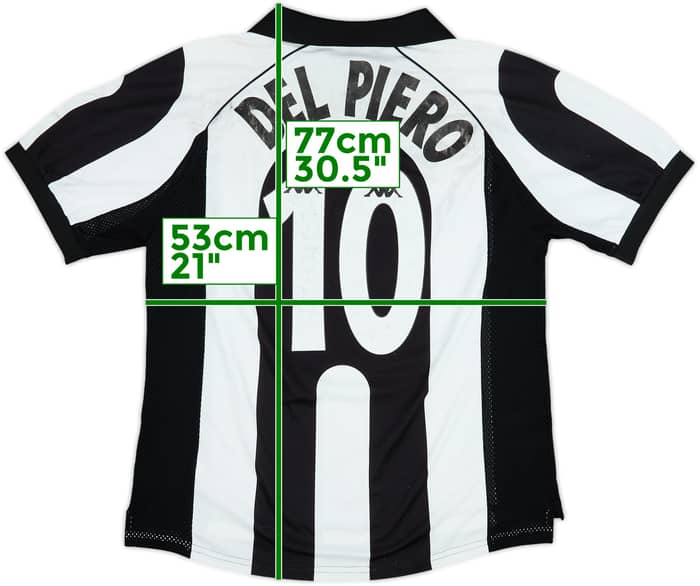 1997-98 Juventus Centenary Home Shirt Del Piero #10 - 5/10 - (L)