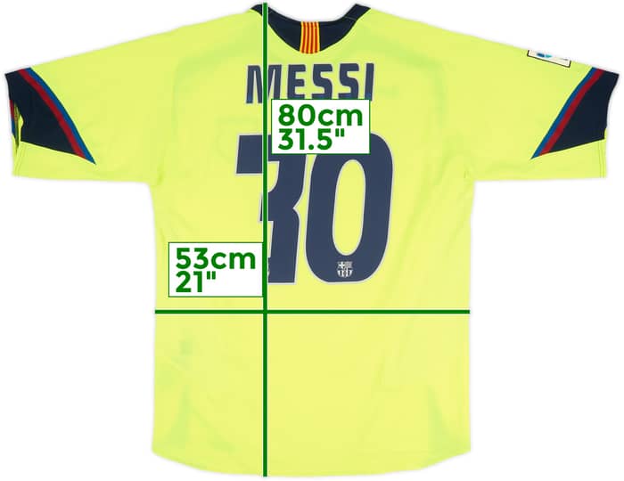 2005-06 Barcelona Away Shirt Messi #30 - 8/10 - (L)