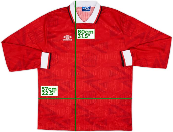 1990s Umbro Template L/S Shirt - 7/10 - (XL)