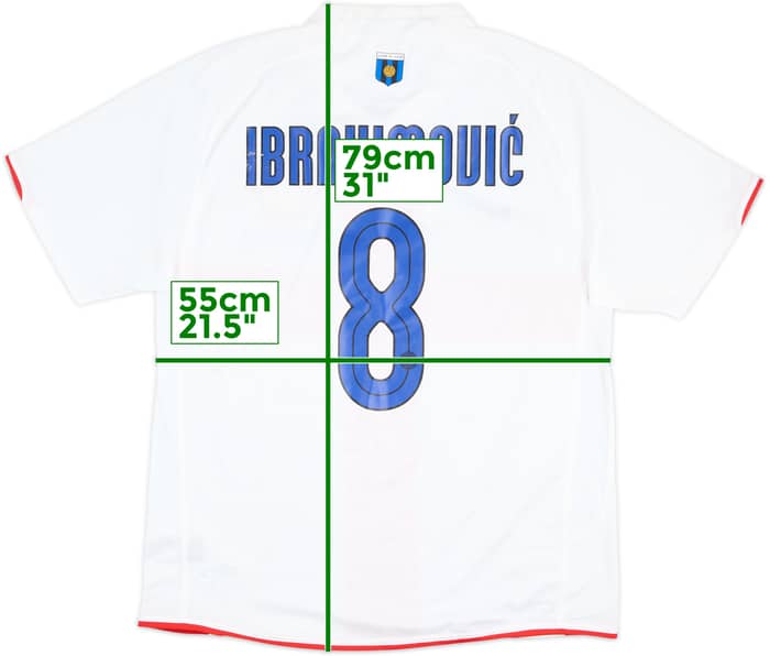 2007-08 Inter Milan Centenary Away Shirt Ibrahimovic #8 - 6/10 - (XL)