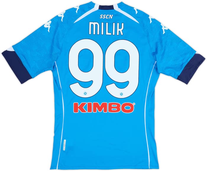 2020-21 Napoli Authentic Home Shirt Milik #99 - 5/10 - (L)