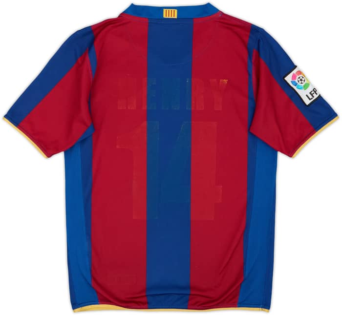 2007-08 Barcelona Home Shirt - 5/10 - (11-12 Years)