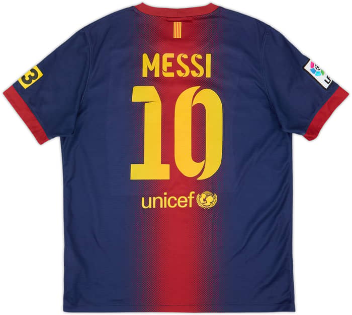 2012-13 Barcelona Home Shirt Messi #10 - 8/10 - (XL.Boys)