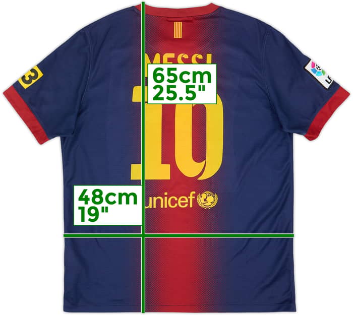 2012-13 Barcelona Home Shirt Messi #10 - 8/10 - (XL.Boys)