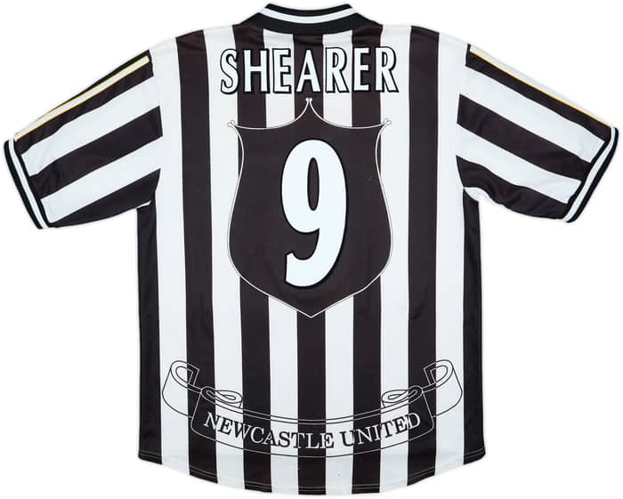 1997-99 Newcastle Home Shirt Shearer #9 - 6/10 - (L)