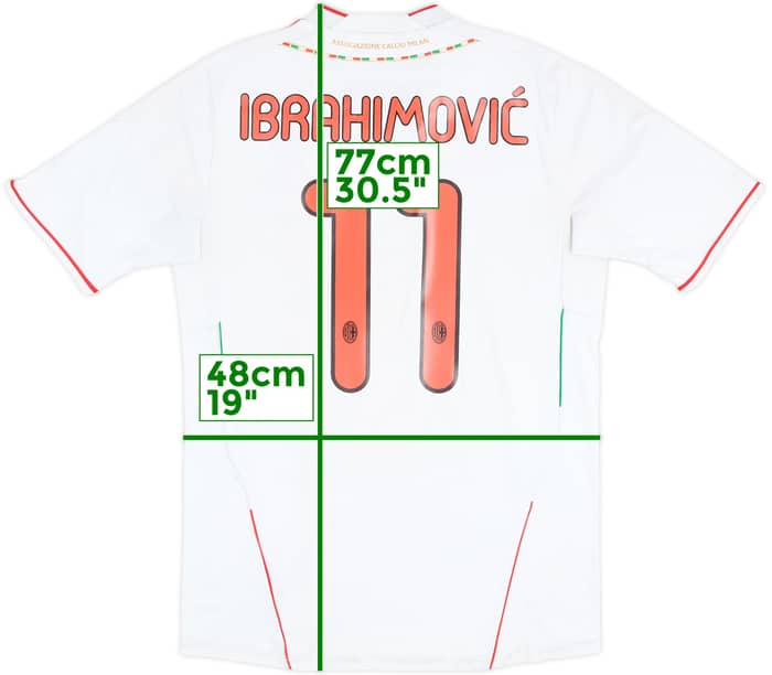 2011-12 AC Milan Away Shirt Ibrahimovic #11 - 5/10 - (M)