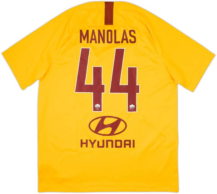 2018-19 Roma Third Shirt Manolas #44 - 7/10 - (L)