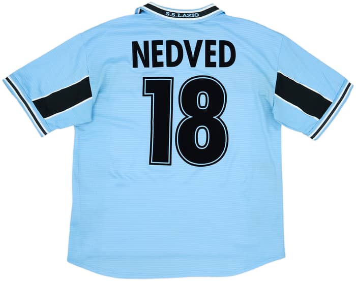 1998-00 Lazio Home Shirt Nedved #18 - 7/10 - (XL)