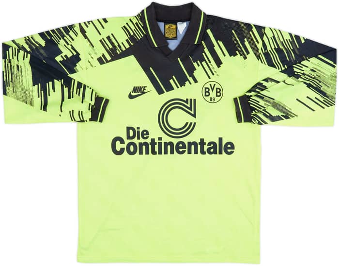 1993-94 Borussia Dortmund Home L/S Shirt - 8/10 - (L)