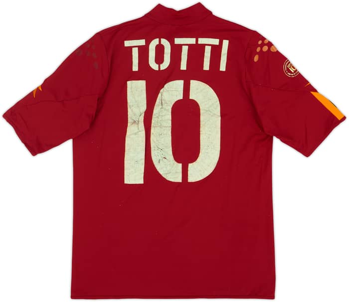 2004-05 Roma Home Shirt Totti #10 - 4/10 - (S)