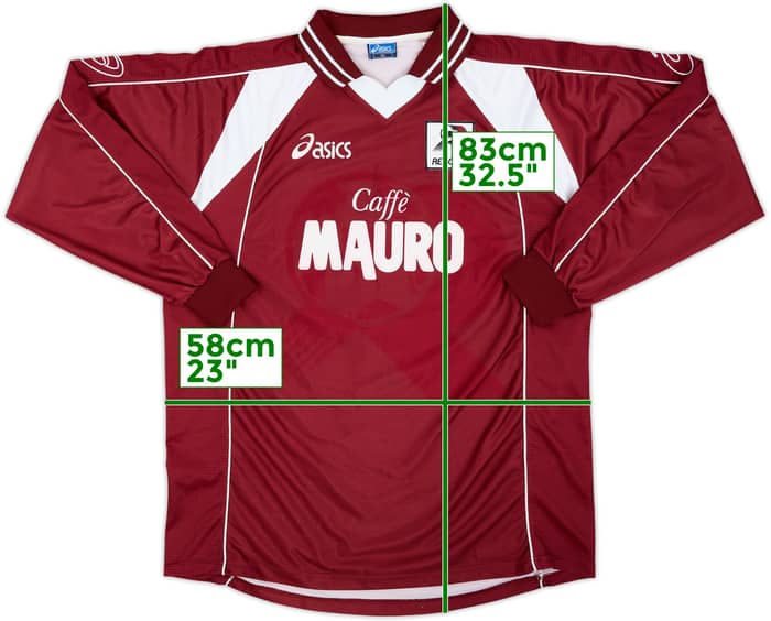 2000-01 Reggina Home L/S Shirt - 9/10 - (XL)