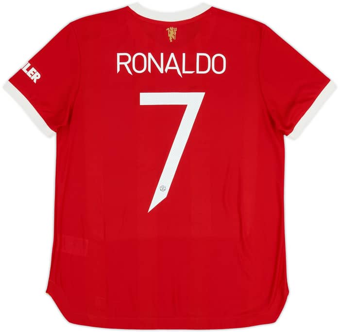 2021-22 Manchester United Home Shirt Ronaldo #7 - 9/10 - (Women's L)