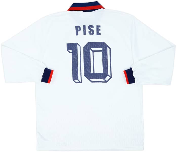 1993-95 Cagliari Away L/S Shirt Pise #10 - 8/10 - (XL)