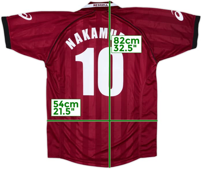 2002-03 Reggina Home Shirt Nakamura #10 - 9/10 - (XL)