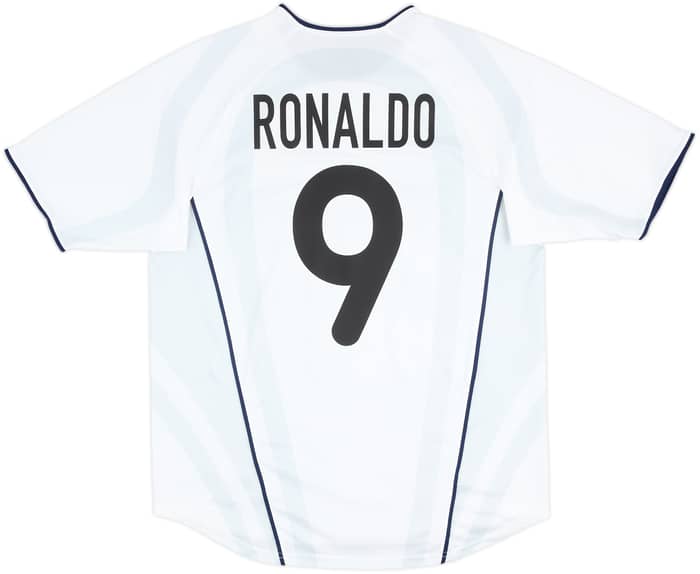 2001-02 Inter de Milán Camiseta Visitante Ronaldo #9 - 8/10 - (M)