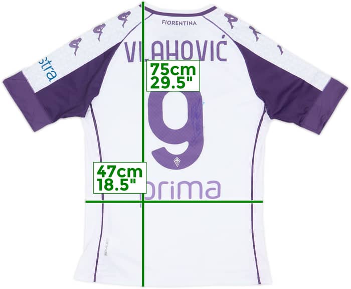 2020-21 Fiorentina 'Signed' Away Shirt Vlahovic #9 - 6/10 - (XL)