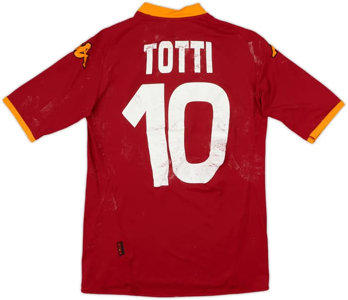 2007-08 Roma Home Shirt Totti #10 - 4/10 - (M)
