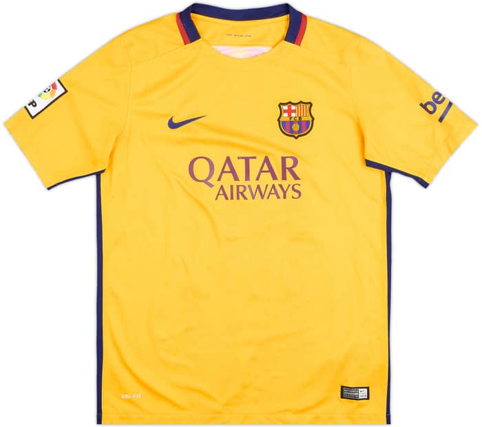 2015-16 Barcelona Away Shirt - 9/10 - (14-15 Years)