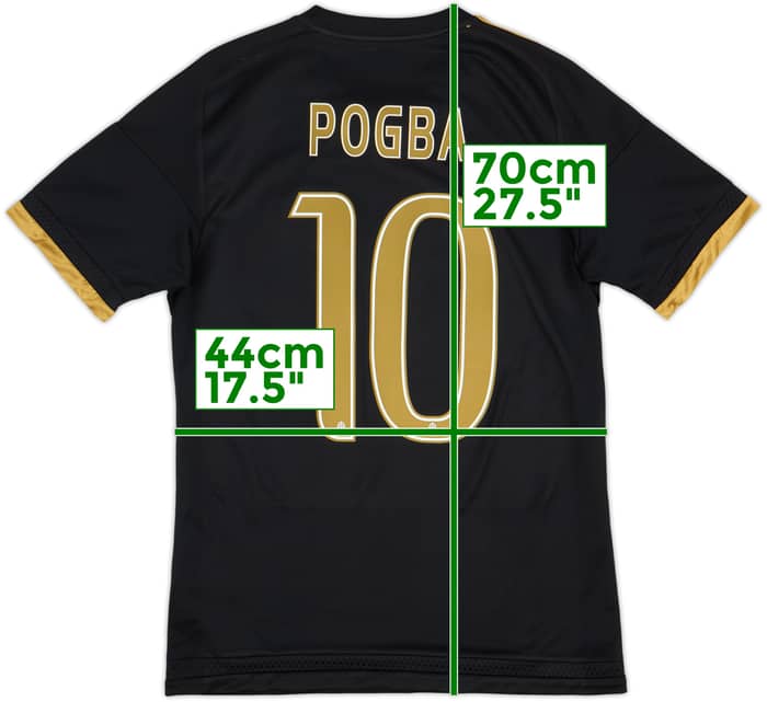 Camiseta de la tercera equipación de la Juventus 2015-16 Pogba #10 - 8/10 - (S)