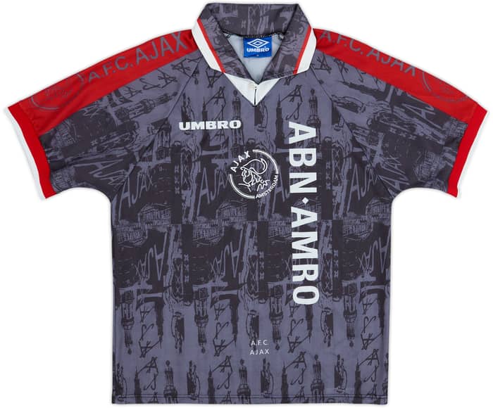 1996-97 Ajax Away Shirt Kluivert #9 - 9/10 - (M)