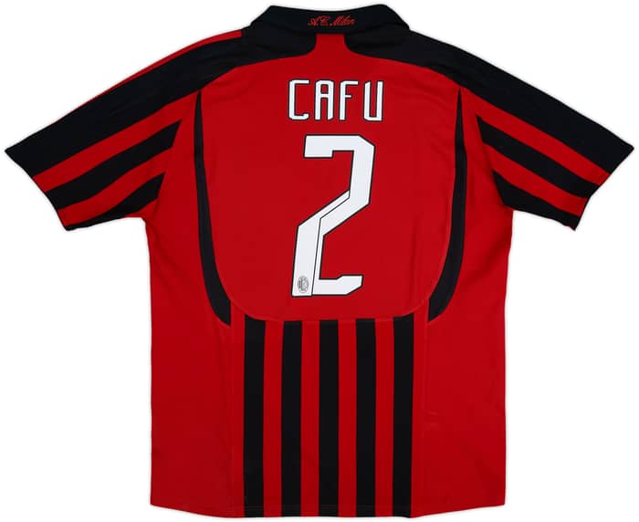 2007-08 AC Milan Home Shirt Cafu #2 - 5/10 - (L)
