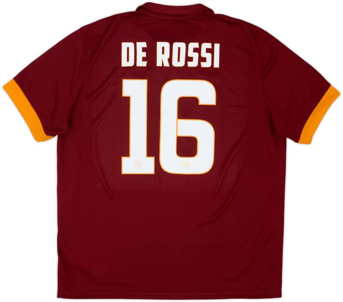 Camiseta de local de la Roma 2014-15 De Rossi #16 - 7/10 - (XXL)
