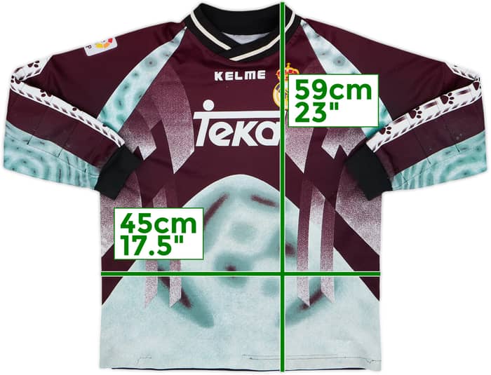 1996-97 Real Madrid GK Shirt - 8/10 - (L.Boys)