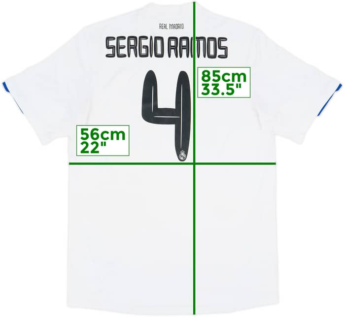 2010-11 Real Madrid Home Shirt Sergio Ramos #4 - 5/10 - (XL)