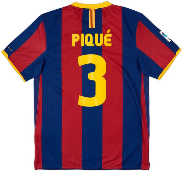 2010-11 Barcelona Home Shirt Pique #3 - 6/10 - (L)