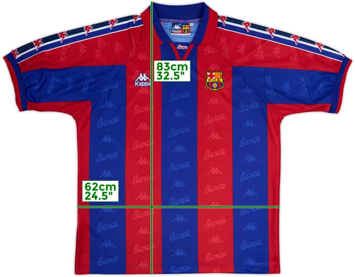 Camiseta de local del Barcelona 1995-97 - 8/10 - (XXL)