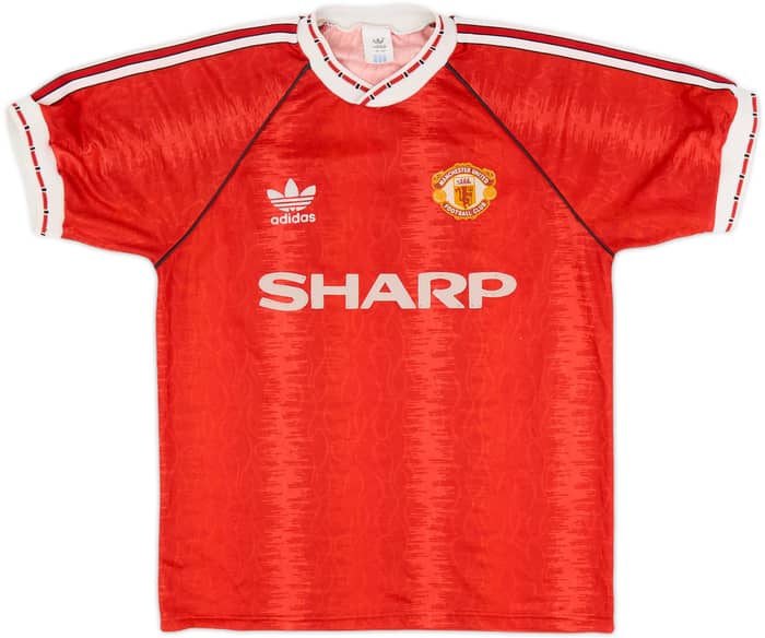 1990-92 Manchester United Home Shirt - 6/10 - (M)